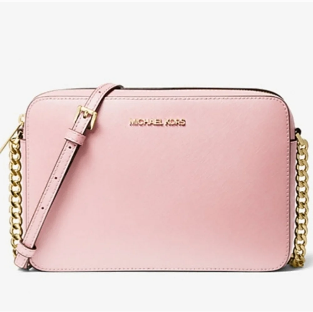 Jet Set Large Saffiano Leather Crossbody Bag - Picture 3 of 9